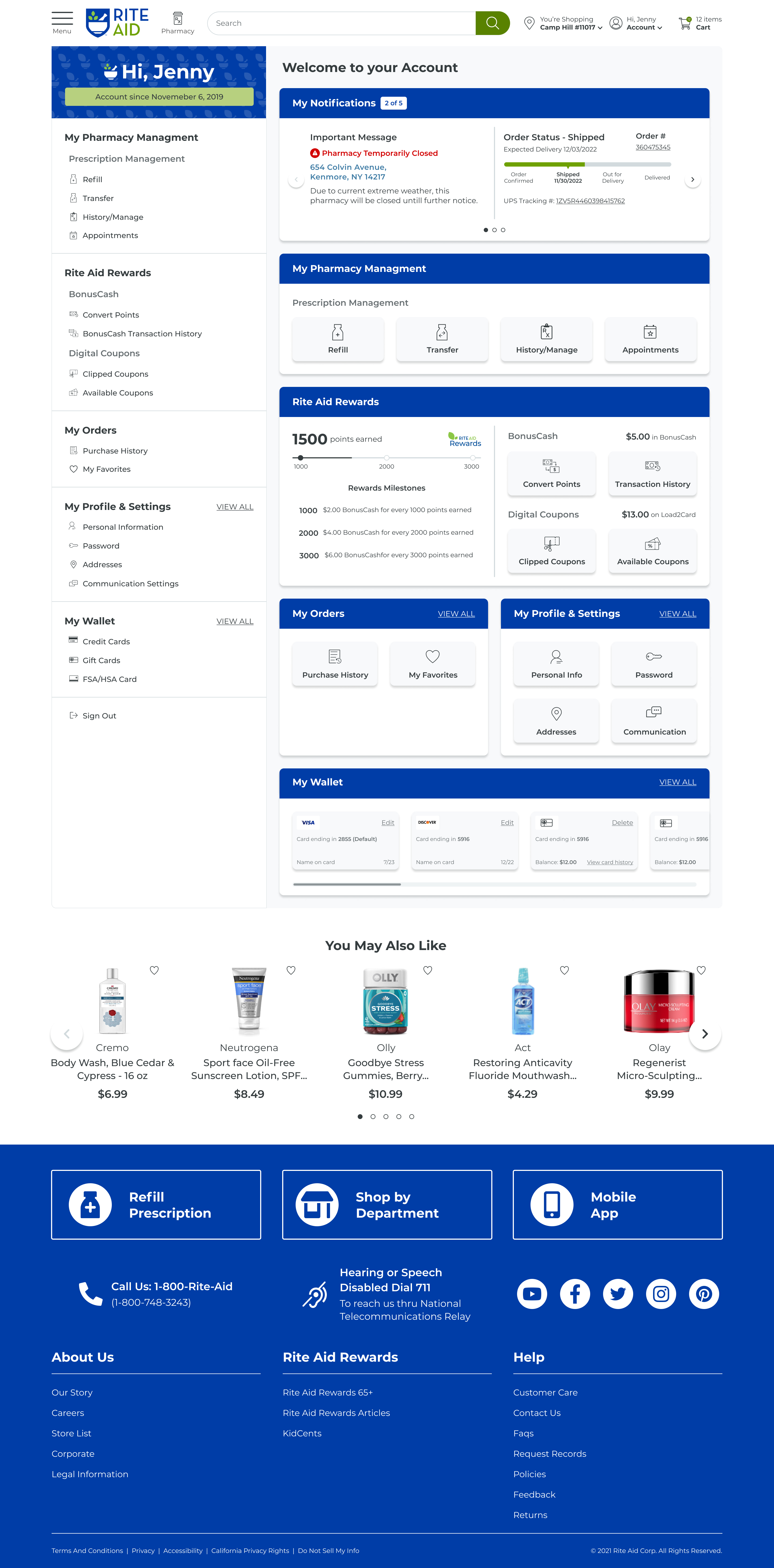 Screen design displayed in a mockup