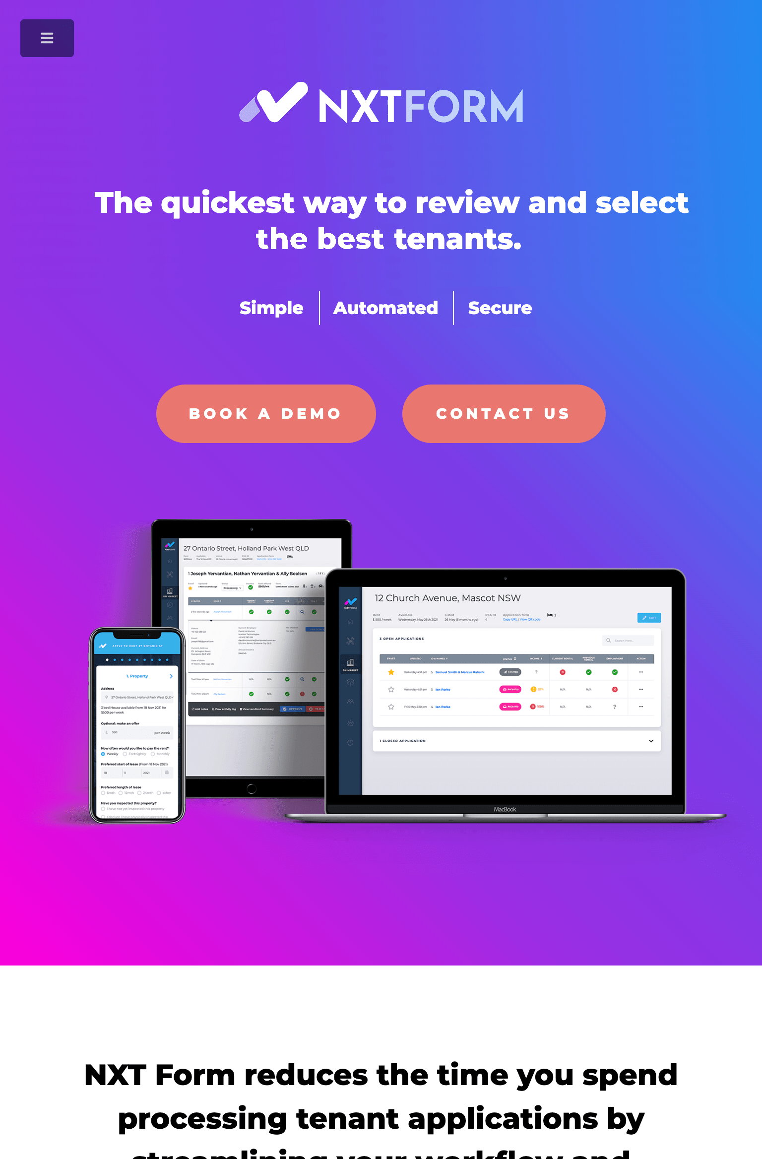 Screen design displayed in a mockup