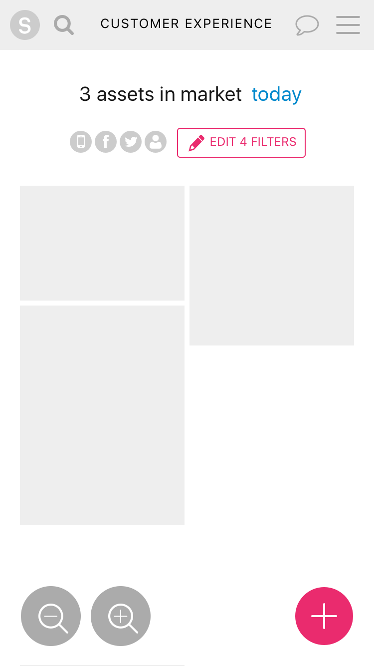 Screen design displayed in a mockup