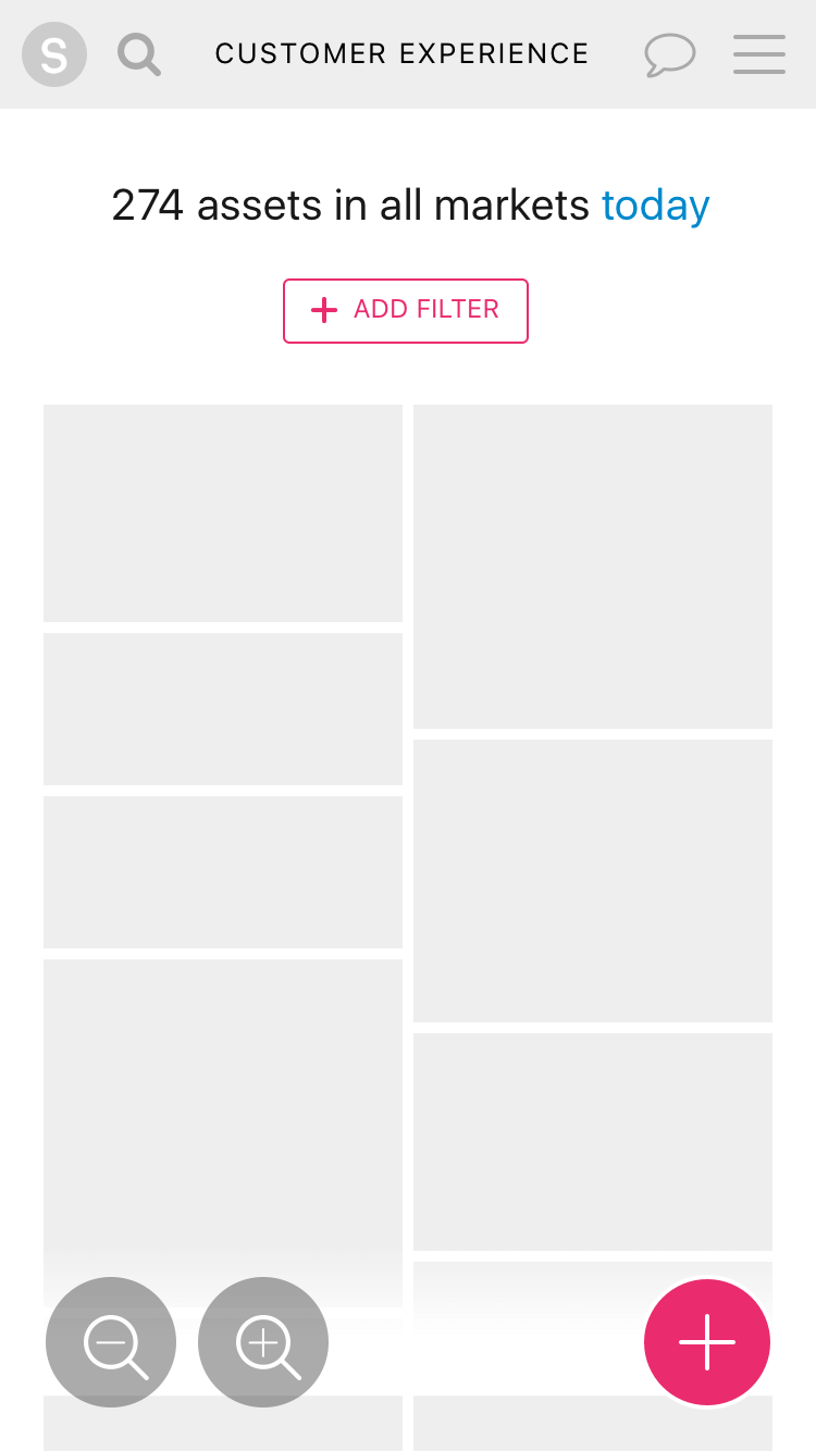 Screen design displayed in a mockup