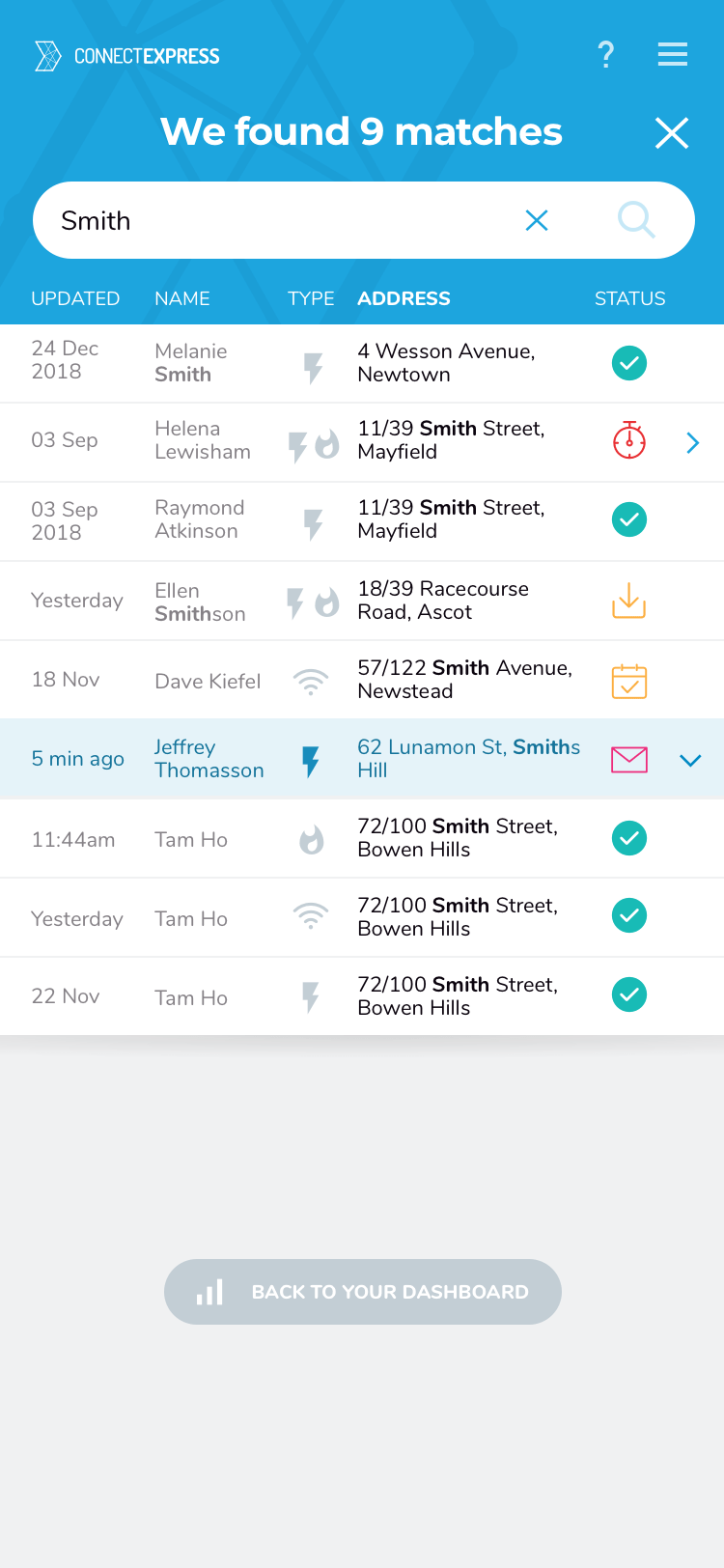 Screen design displayed in a mockup