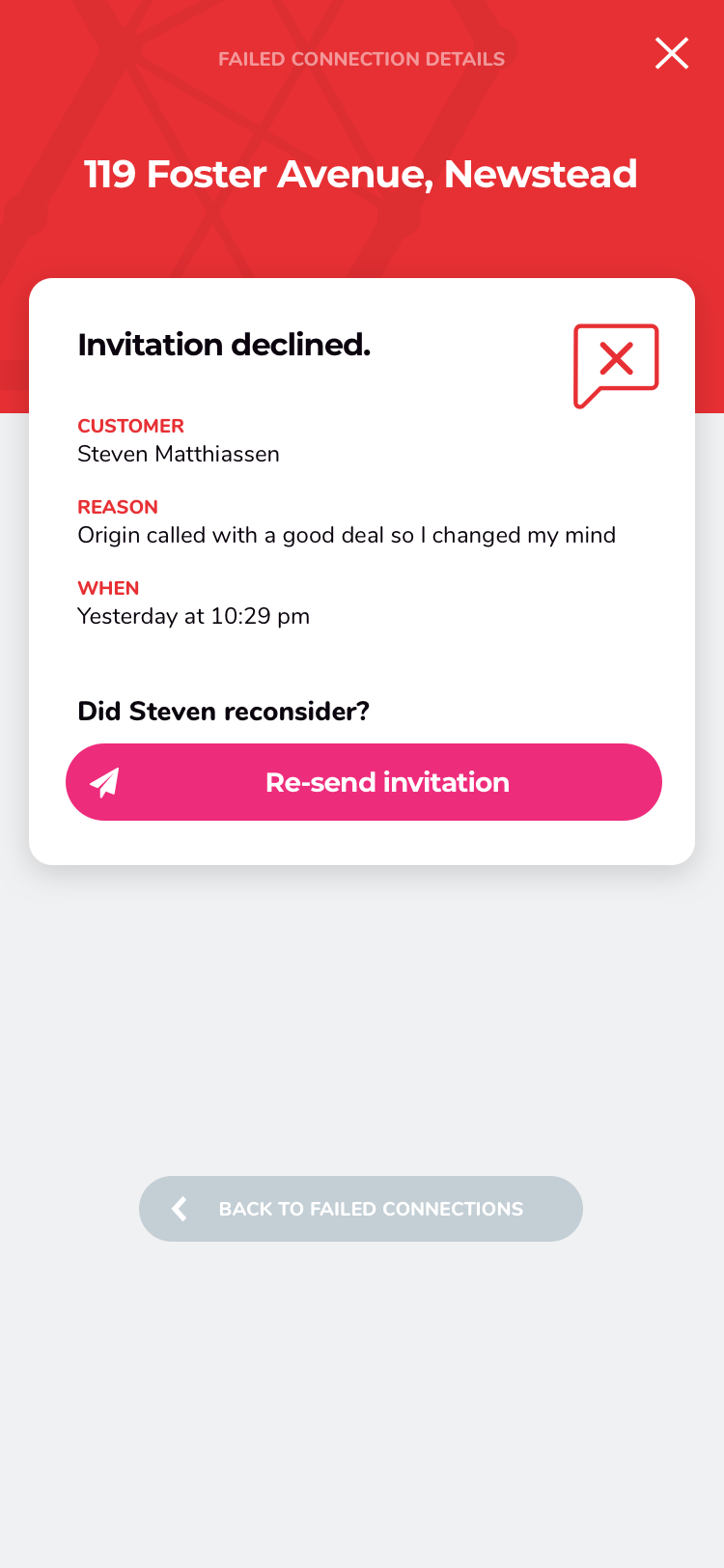 Screen design displayed in a mockup