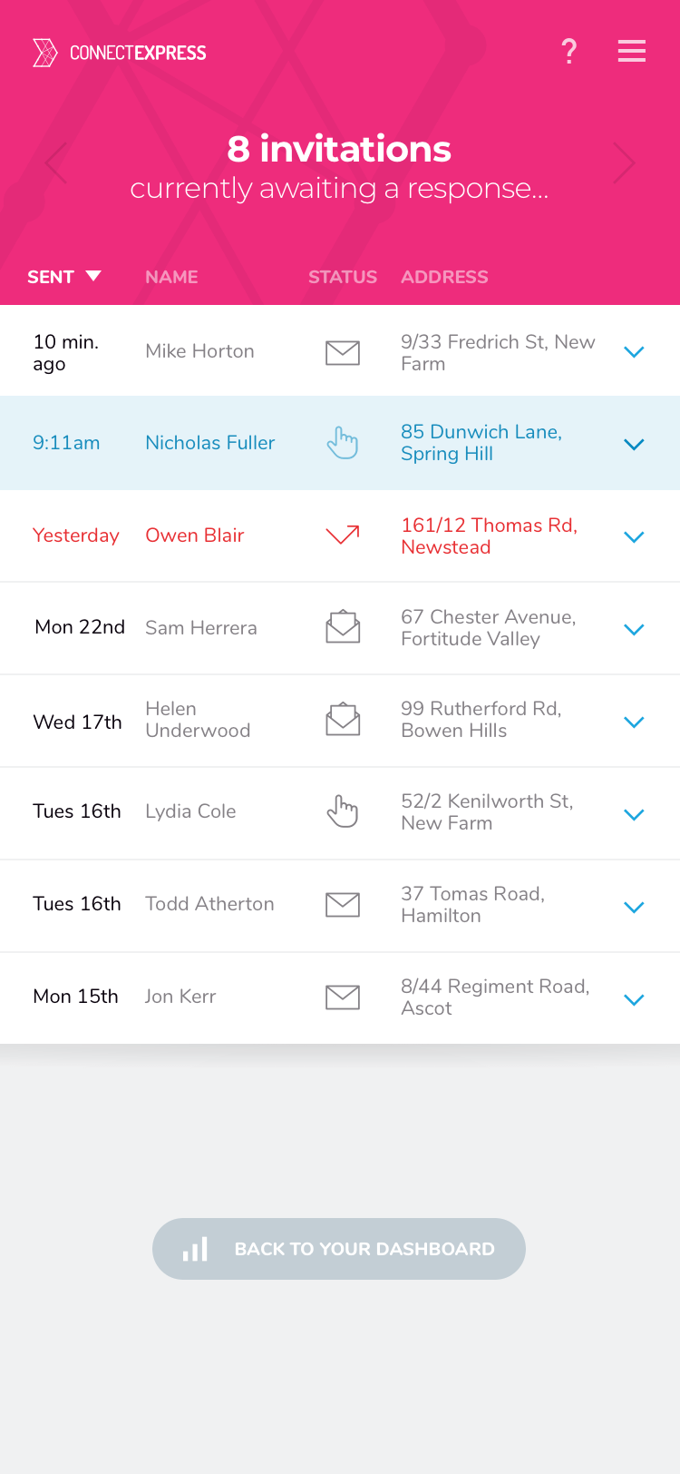 Screen design displayed in a mockup