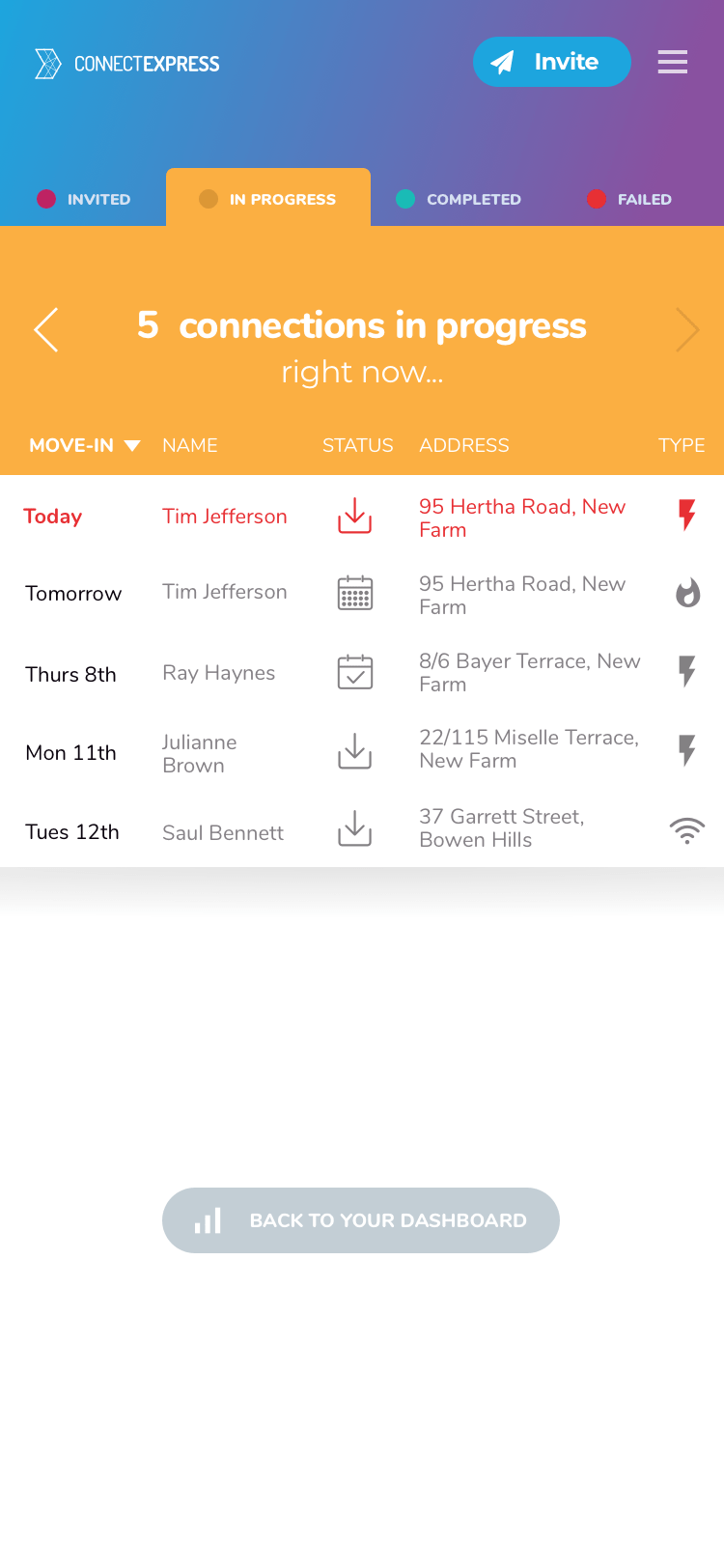 Screen design displayed in a mockup