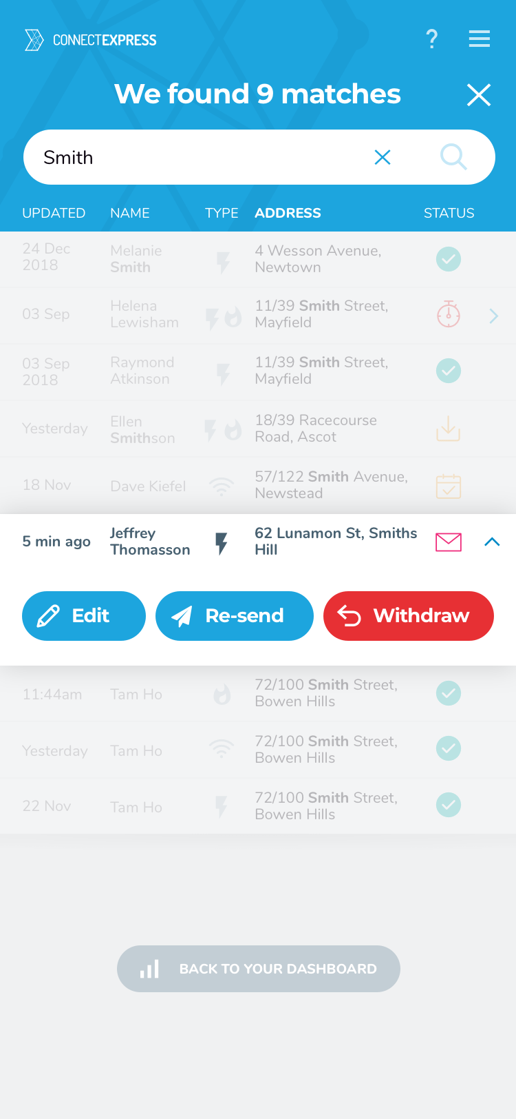 Screen design displayed in a mockup