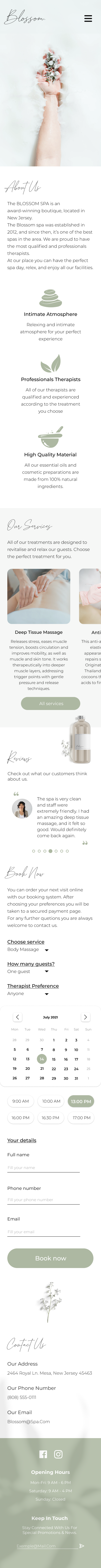 Blossom spa