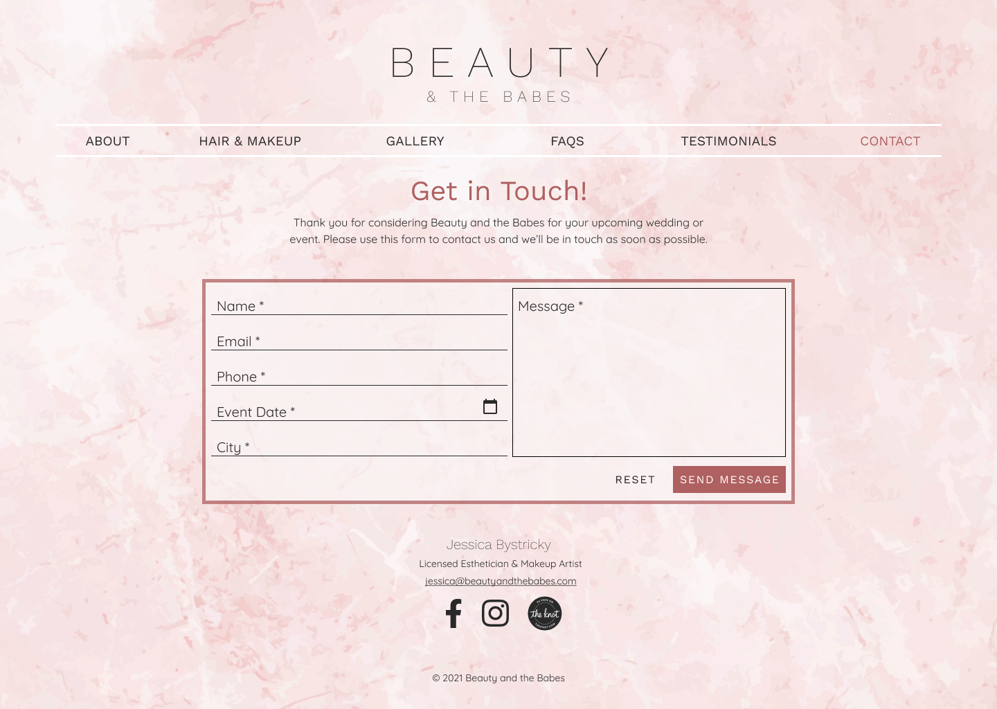 Revised contact page