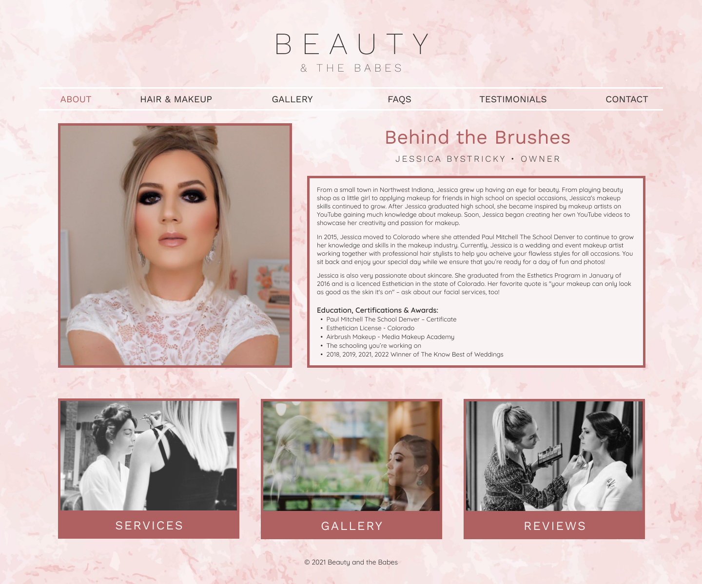 Revised "about" page