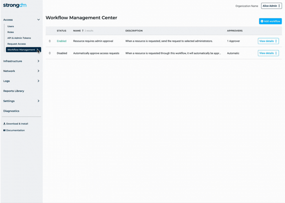 Building an access request system to enhance security