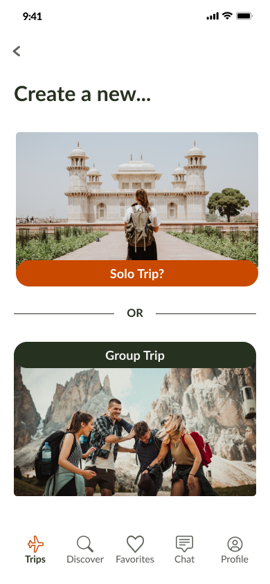 Screen design displayed in a mockup