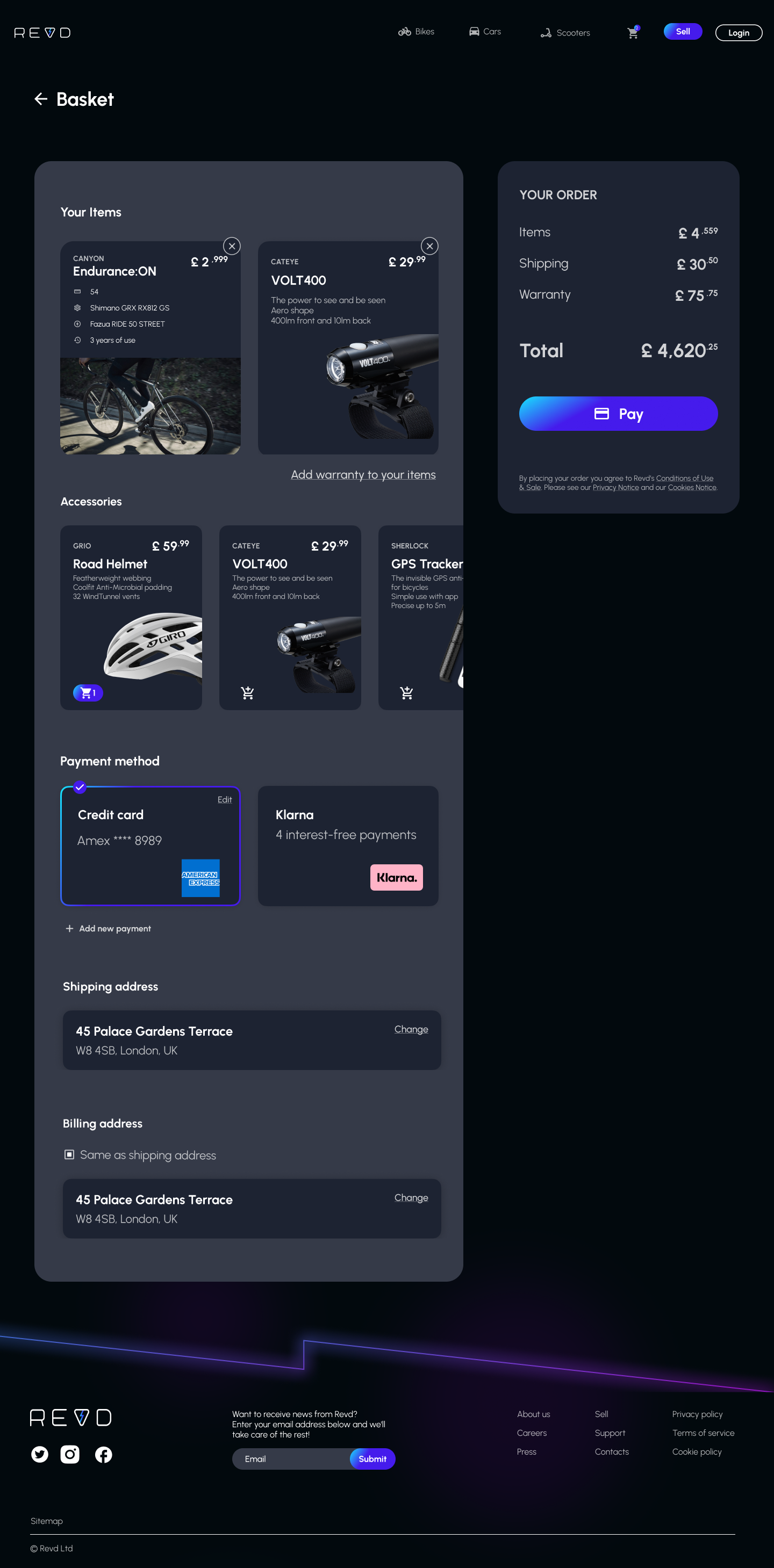 Screen design displayed in a mockup