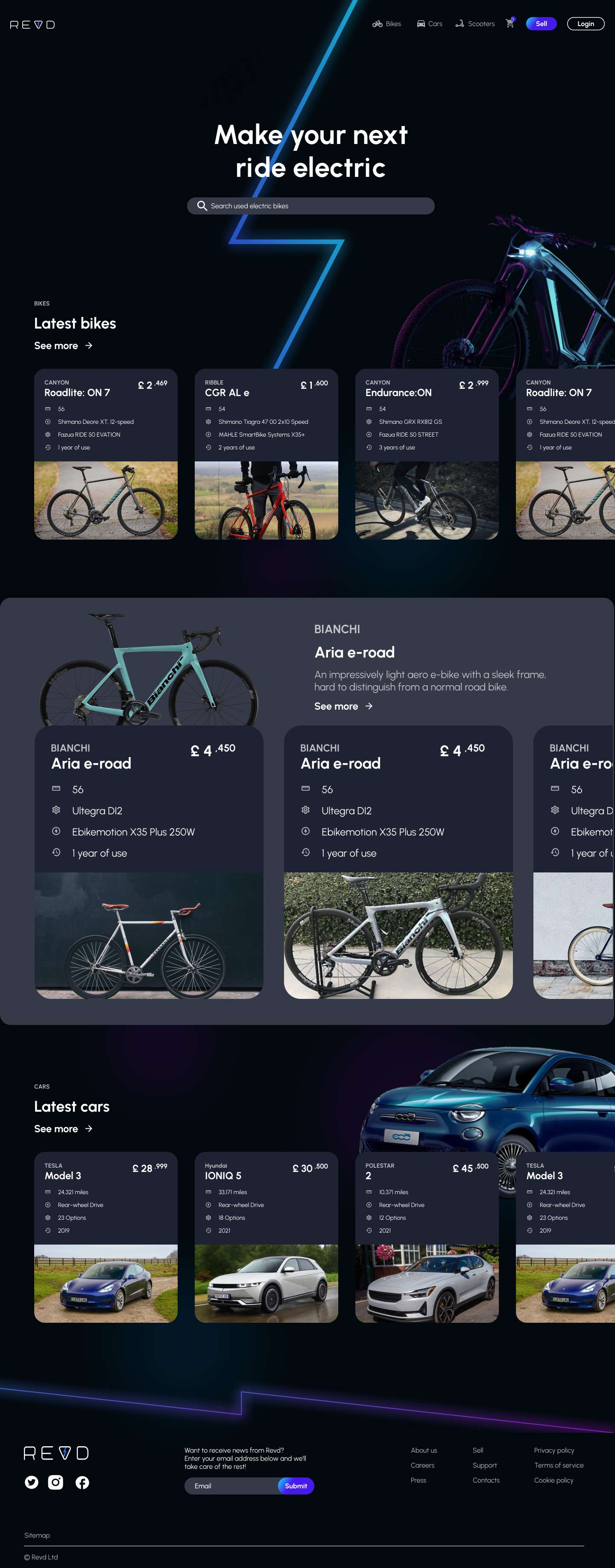Screen design displayed in a mockup
