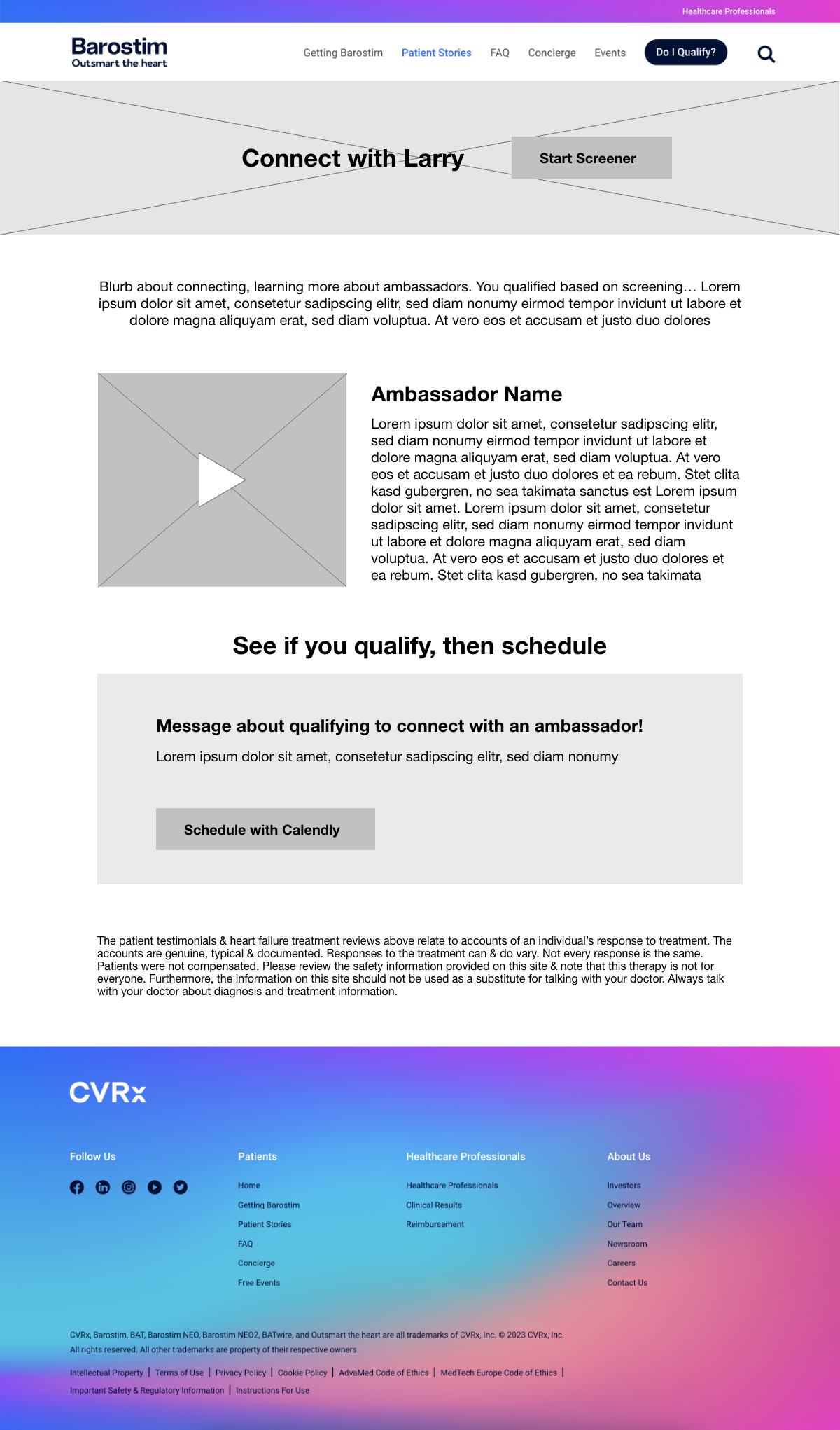 Screen design displayed in a mockup
