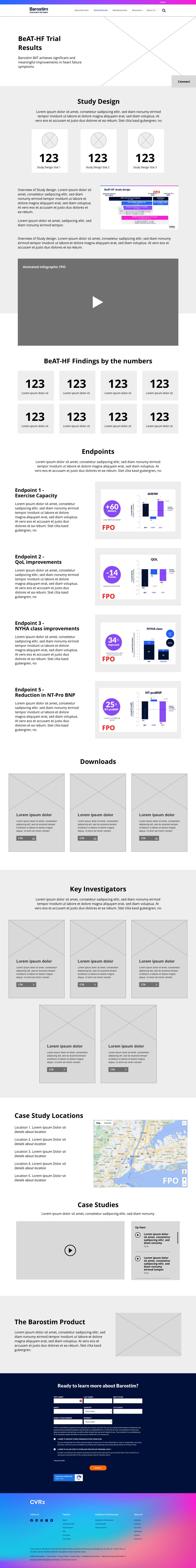 Screen design displayed in a mockup