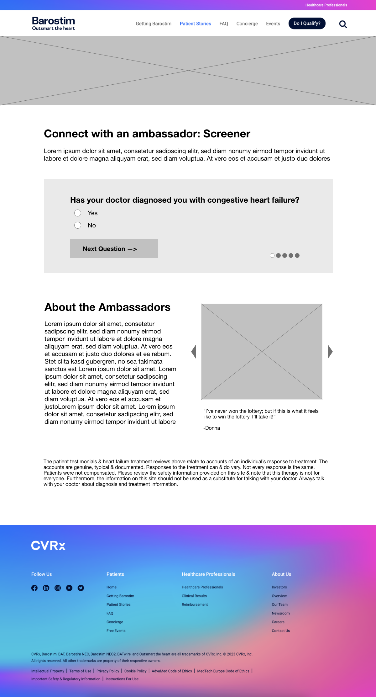 Screen design displayed in a mockup