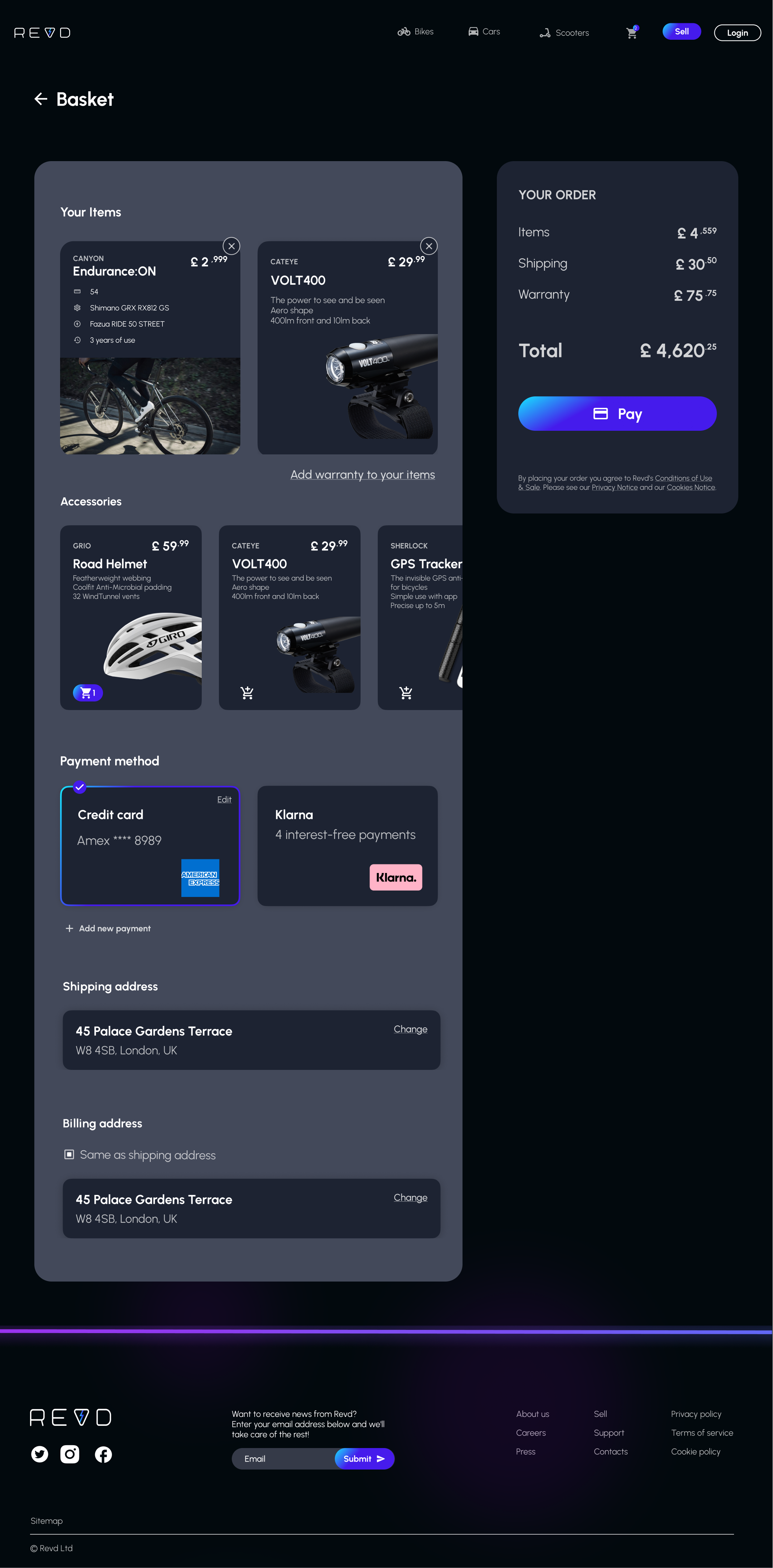 Screen design displayed in a mockup