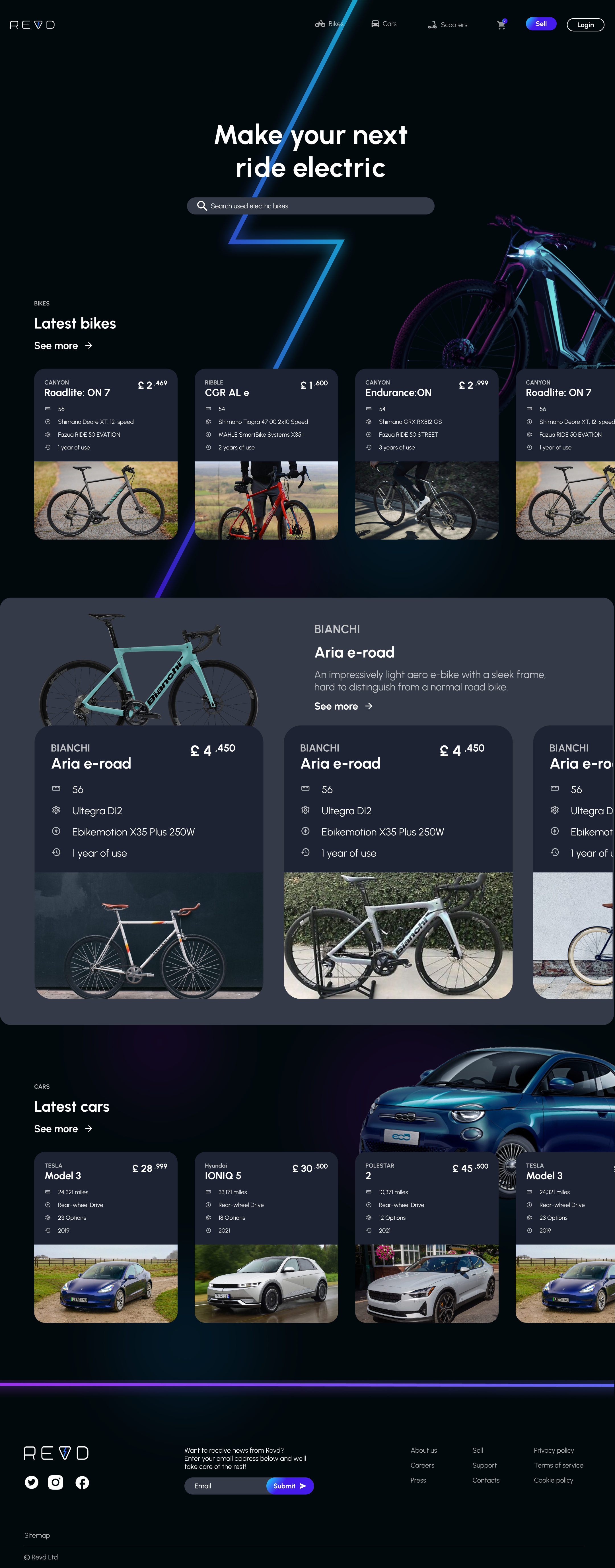 Screen design displayed in a mockup