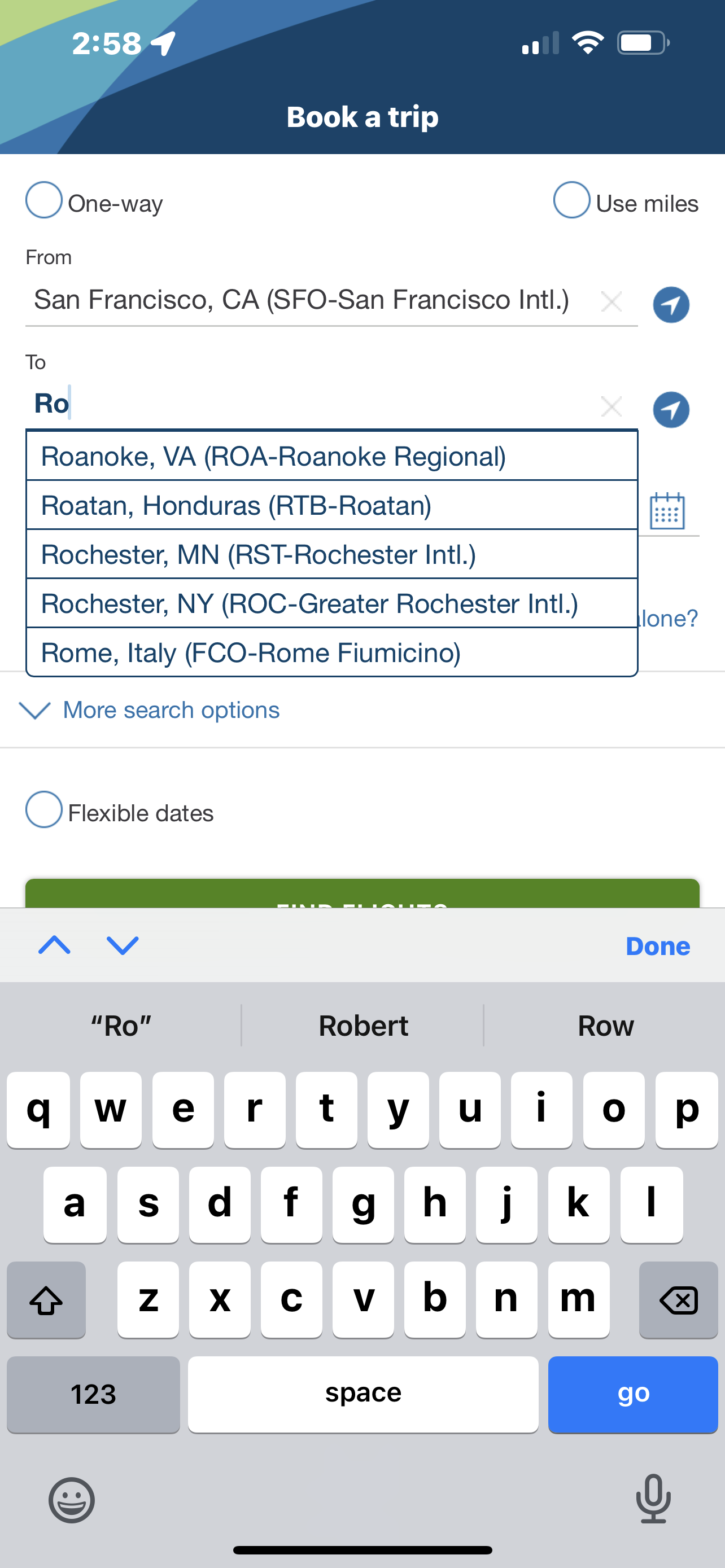 Screen design displayed in a mockup