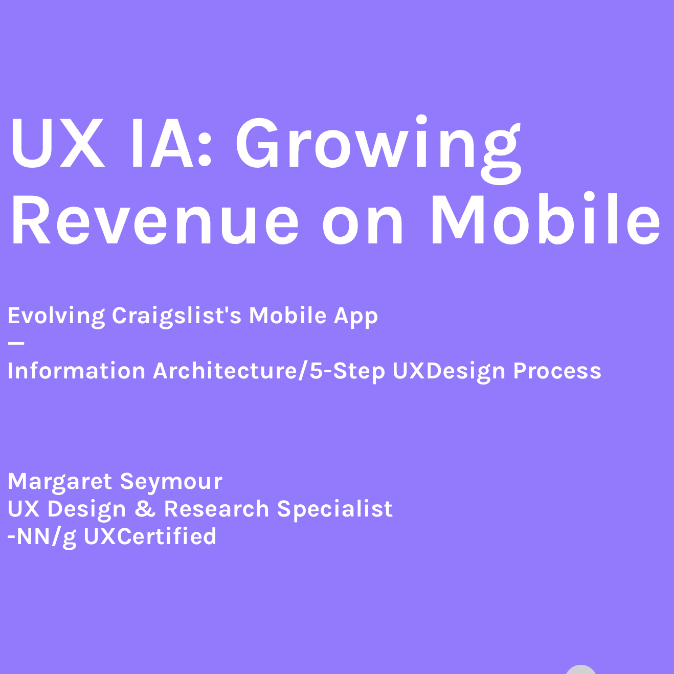 5-Step IA Process to Grow Revenue on Mobile