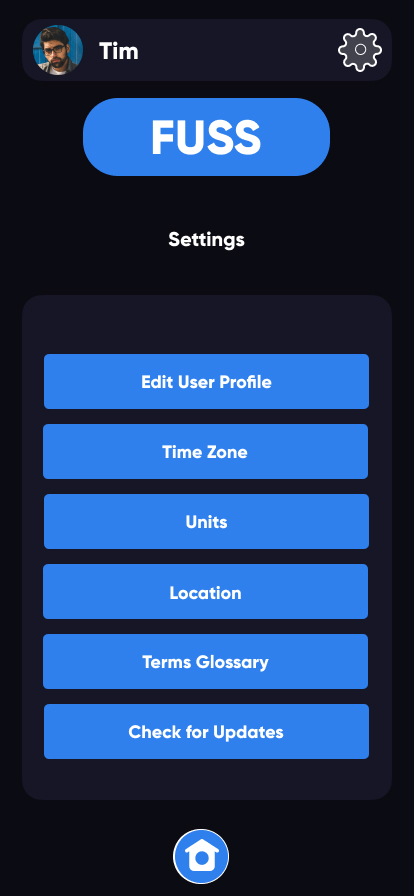 Screen design displayed in a mockup
