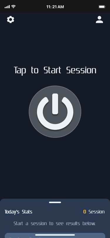 Screen design displayed in a mockup