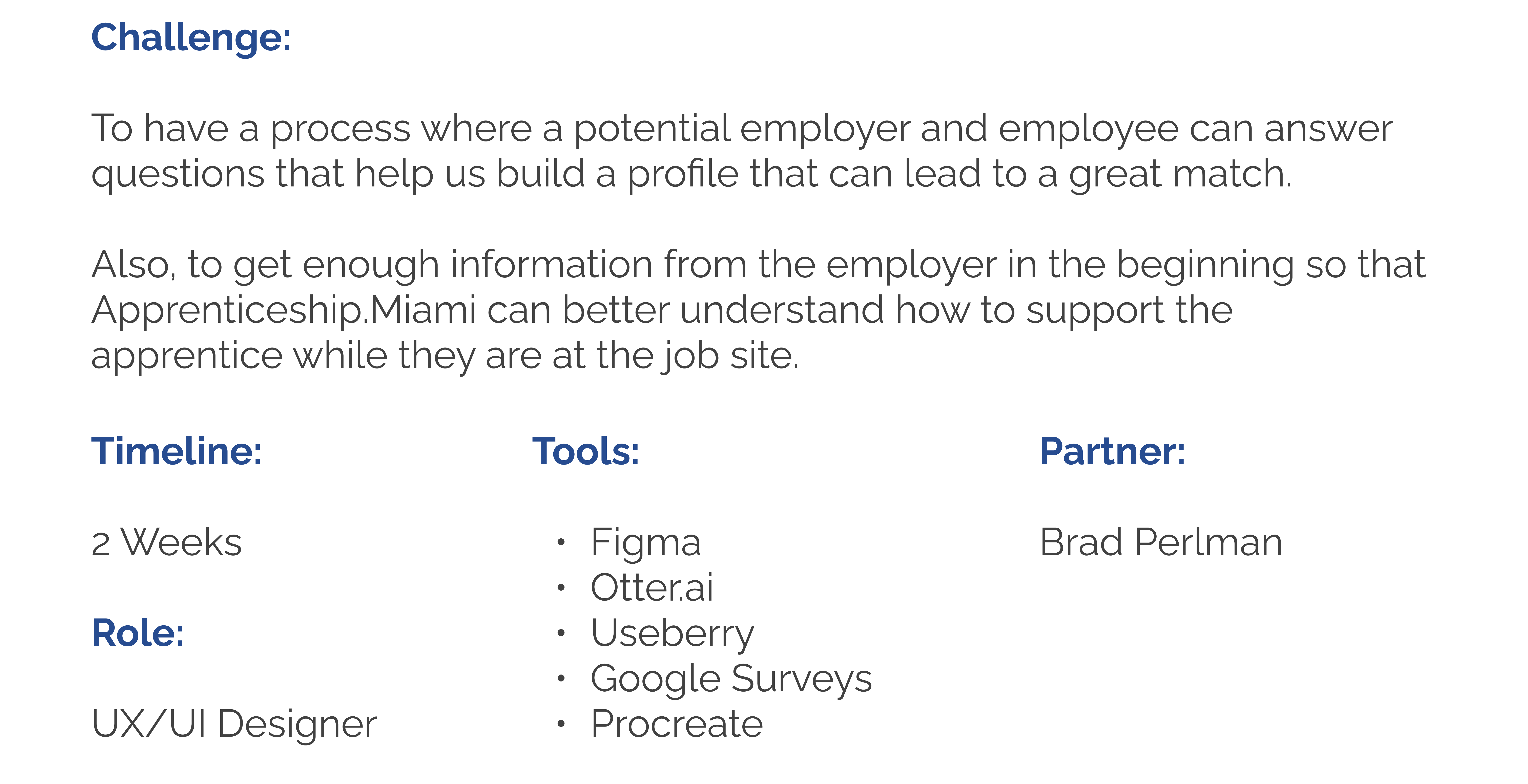 Apprenticeship.Miami