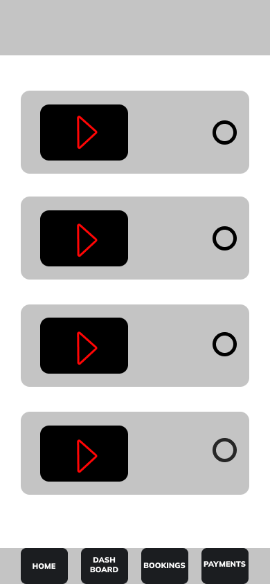 Screen design displayed in a mockup