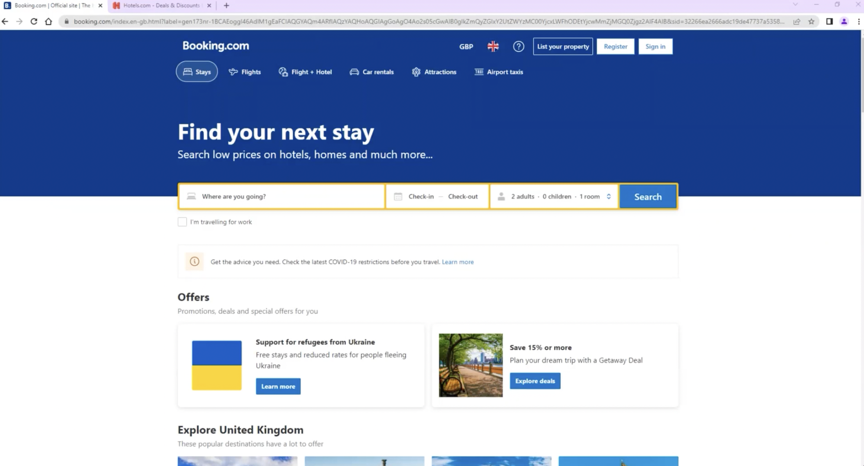 Hotel Booking