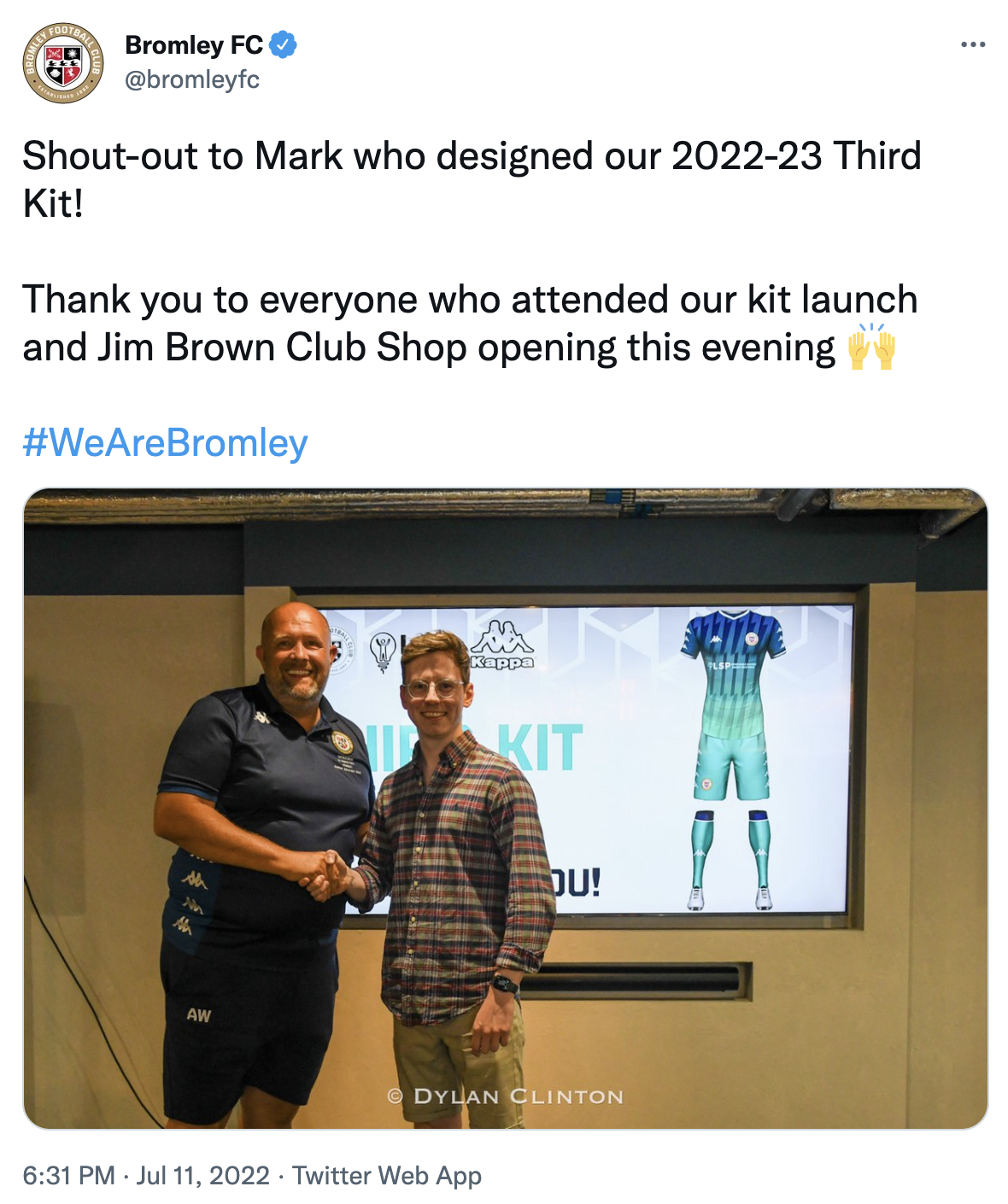 Bromley FC x Kappa