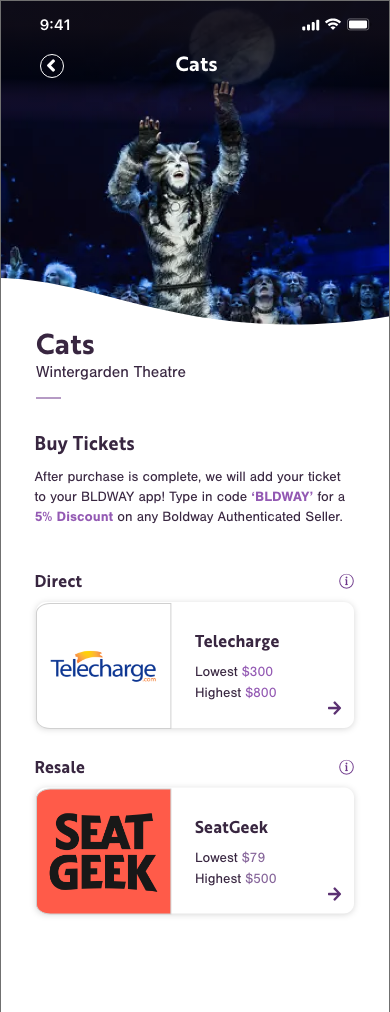 Screen design displayed in a mockup