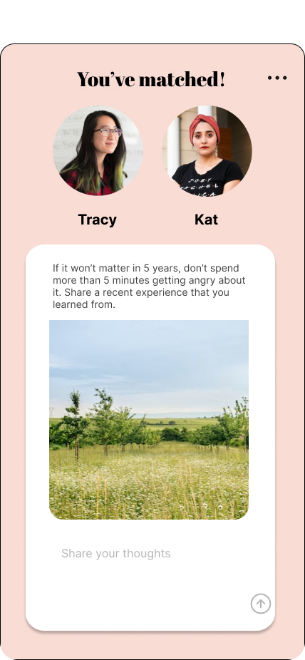Screen design displayed in a mockup