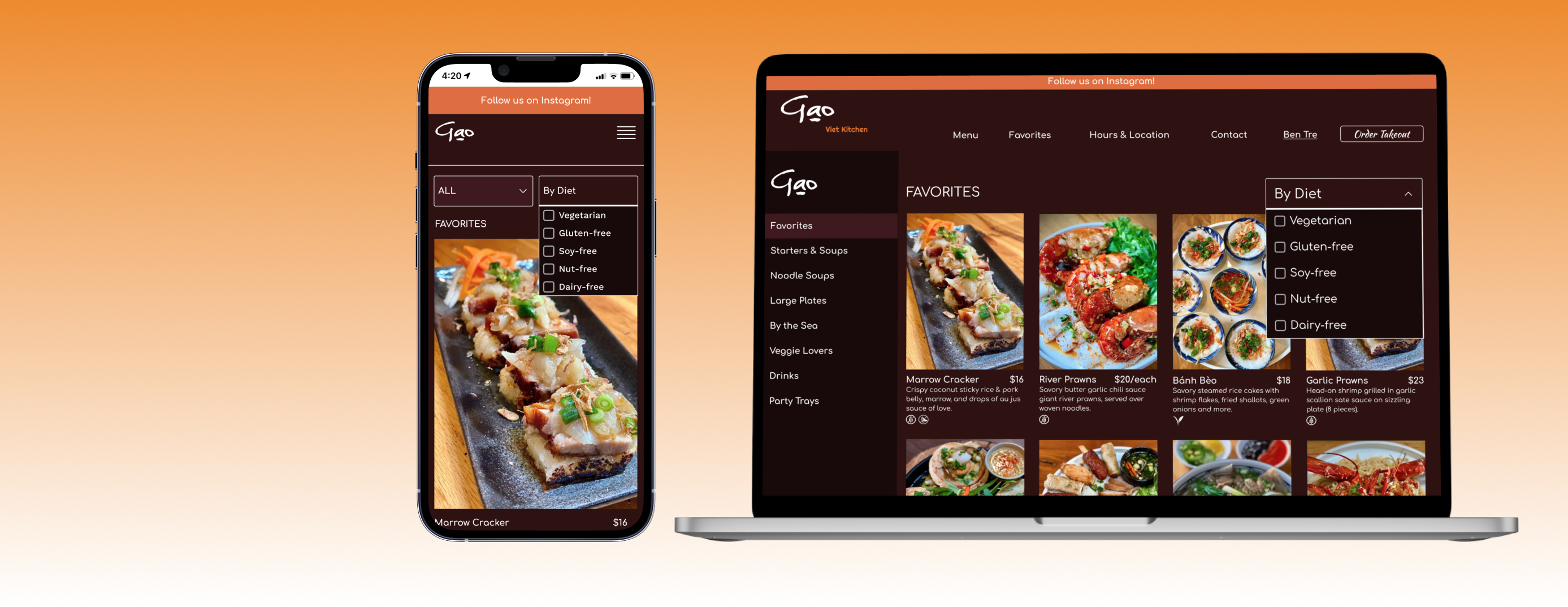 Responsive Web Design for Local Restauranteur