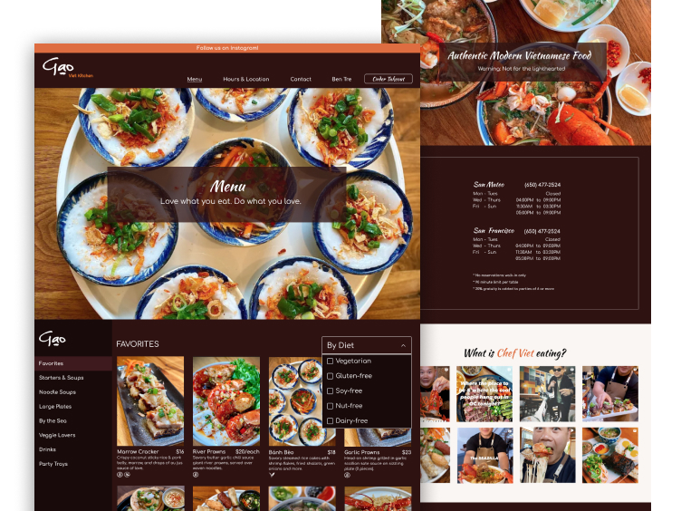 Responsive Web Design for Local Restauranteur
