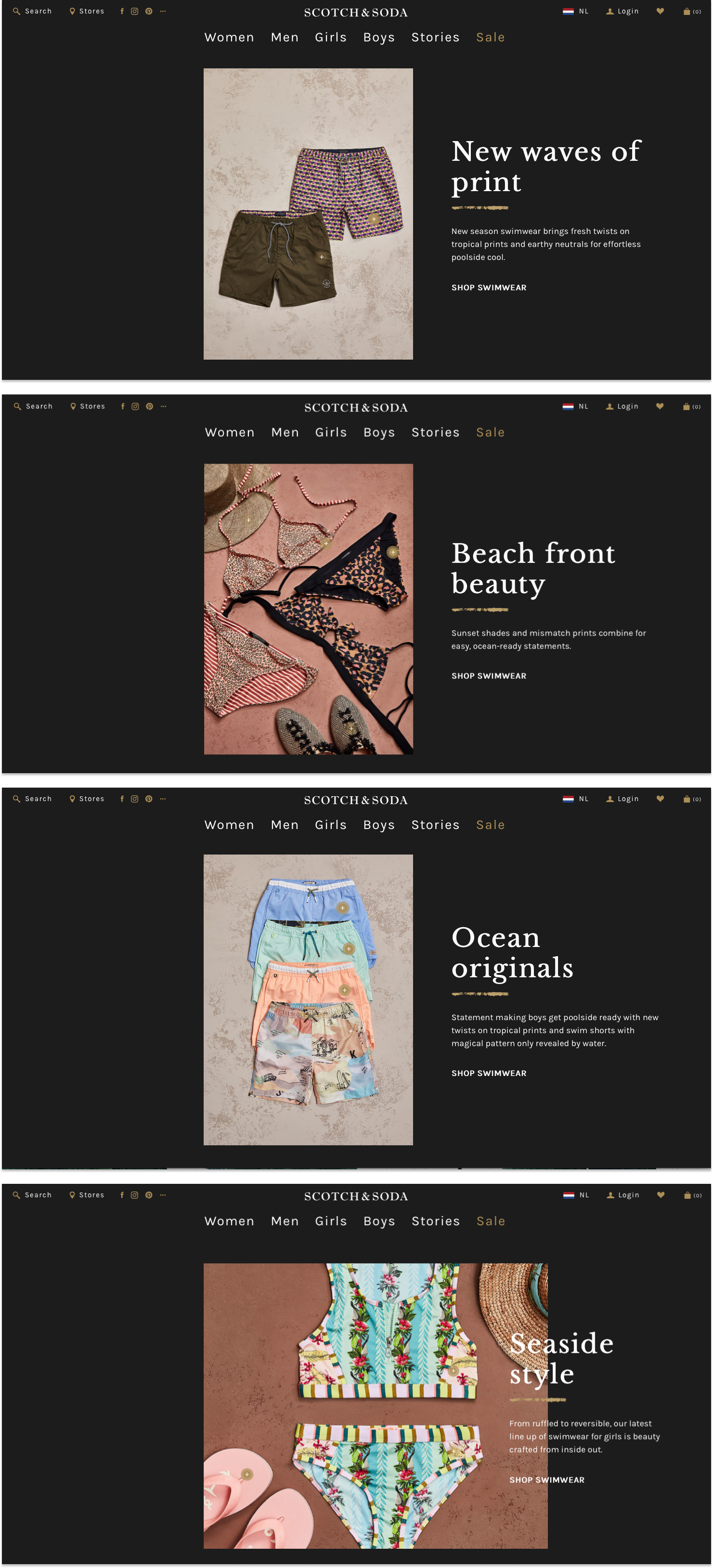 Copywriting for Scotch & Soda