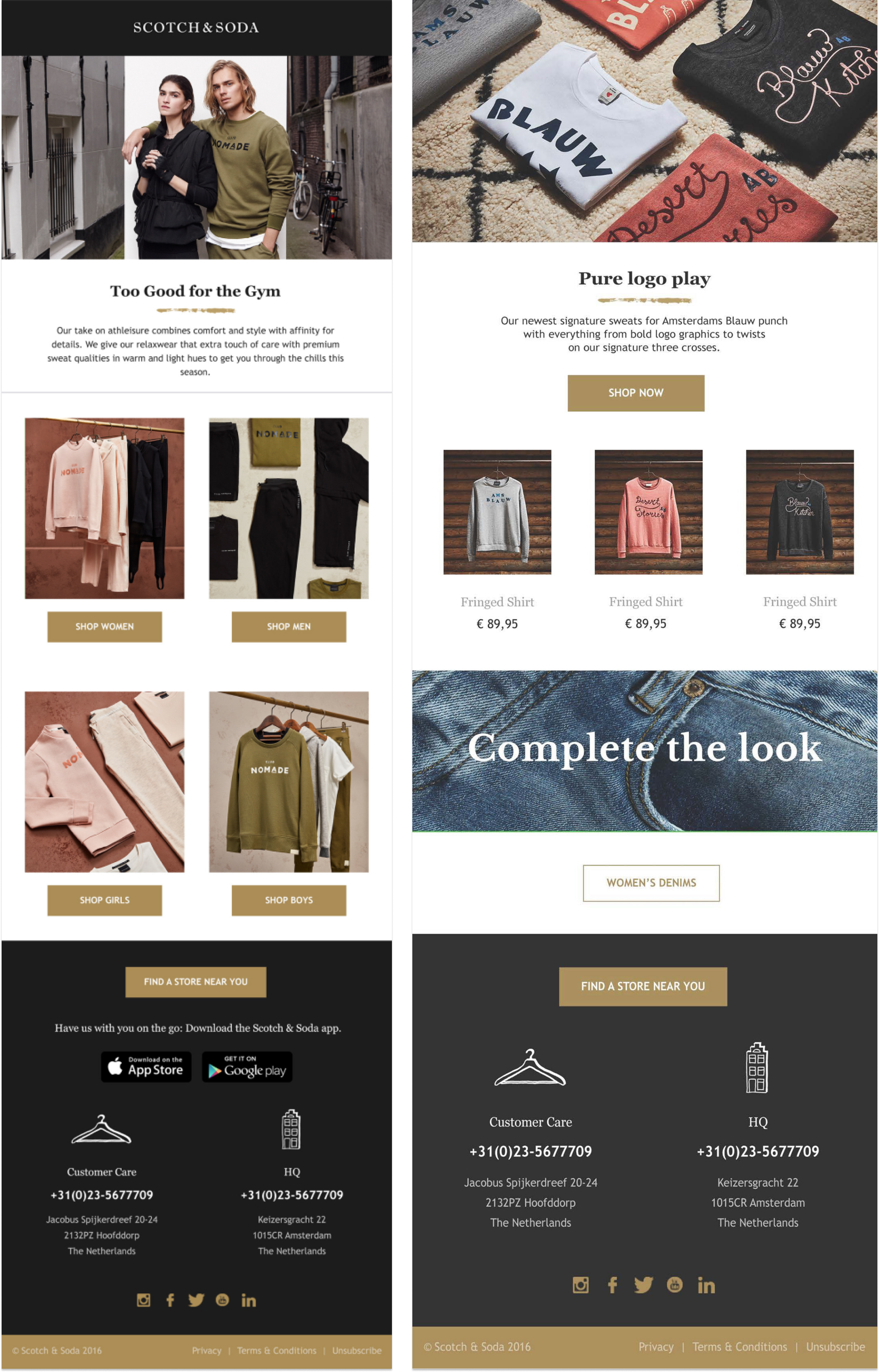 Copywriting for Scotch & Soda
