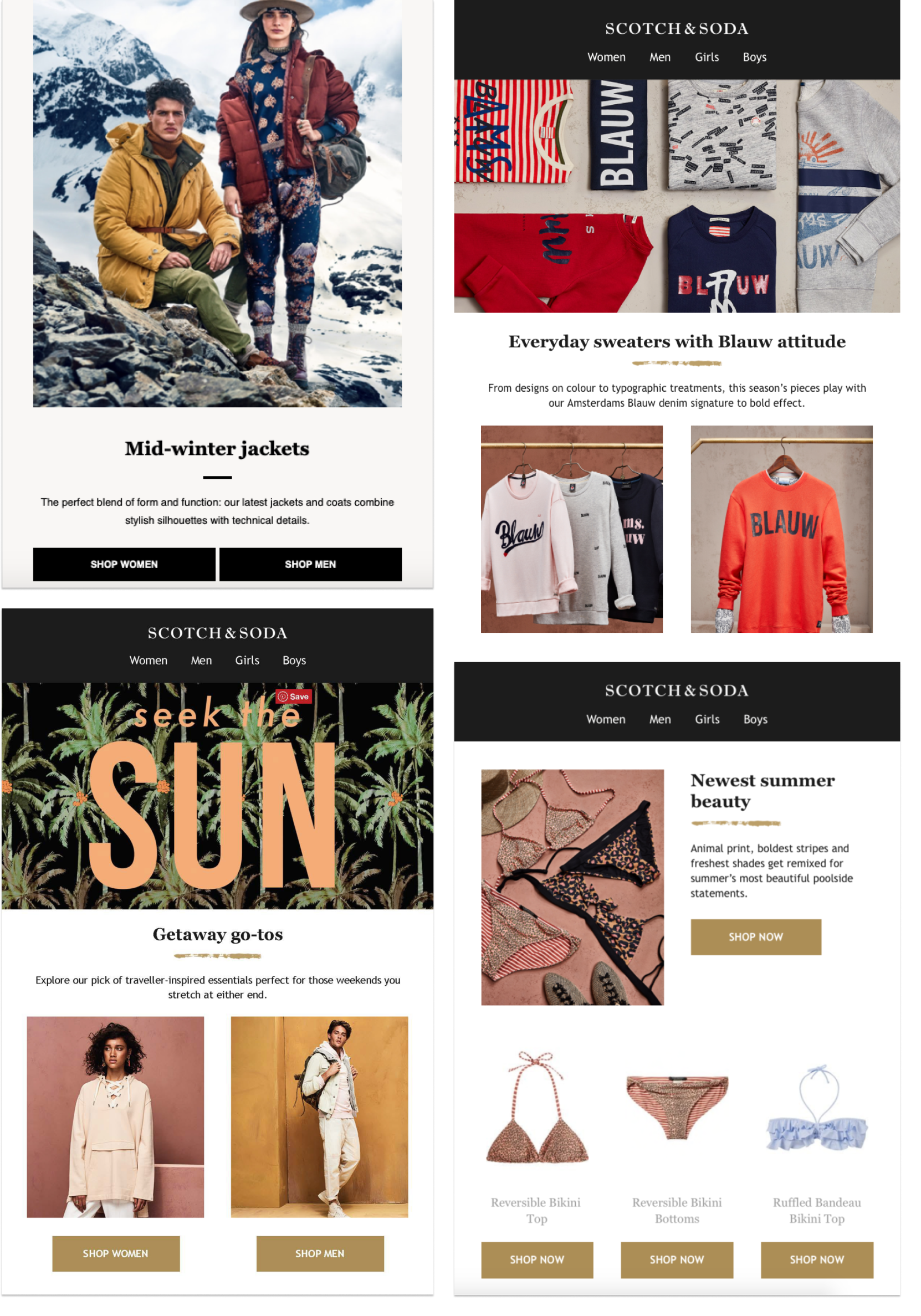 Copywriting for Scotch & Soda