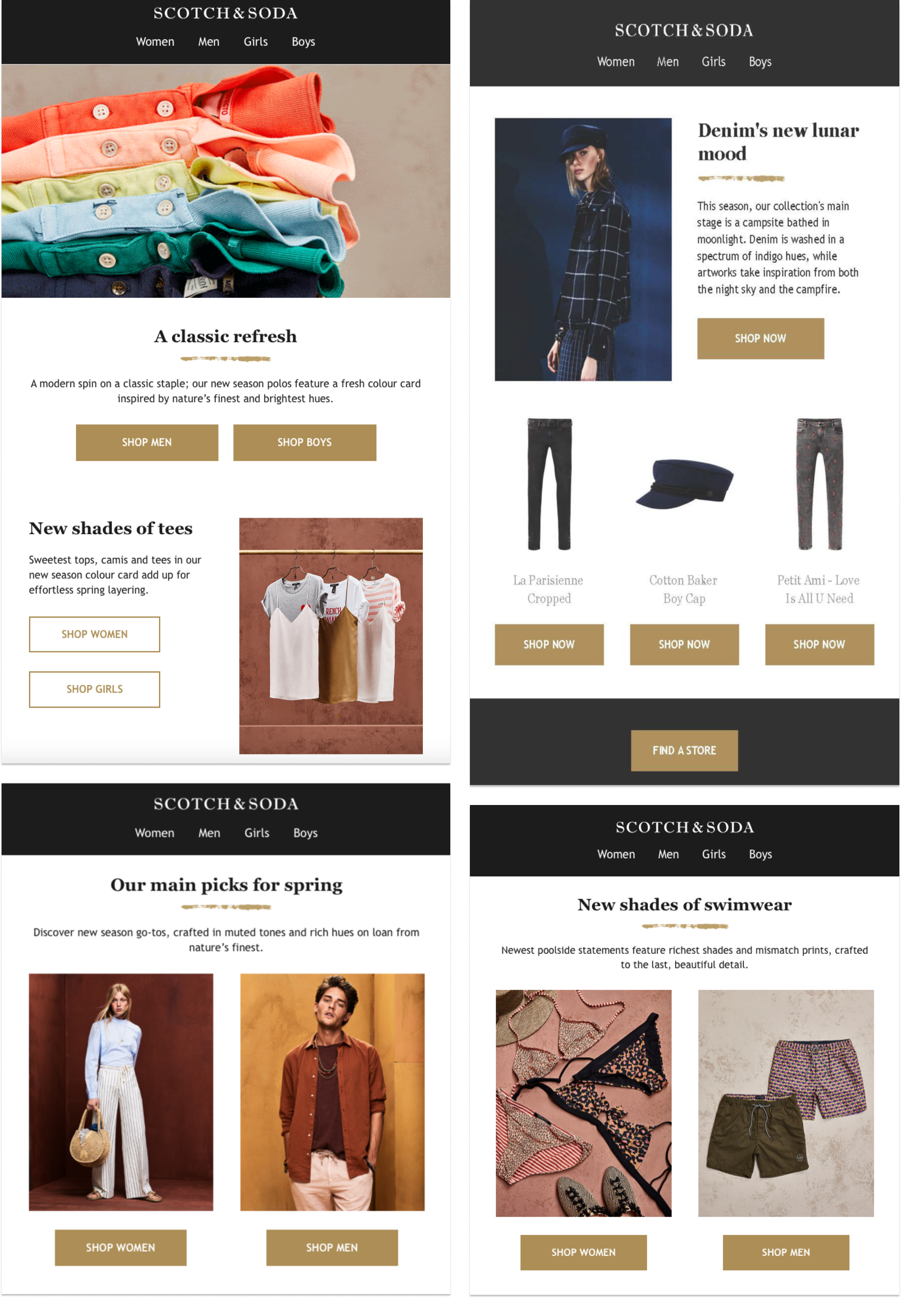 Copywriting for Scotch & Soda