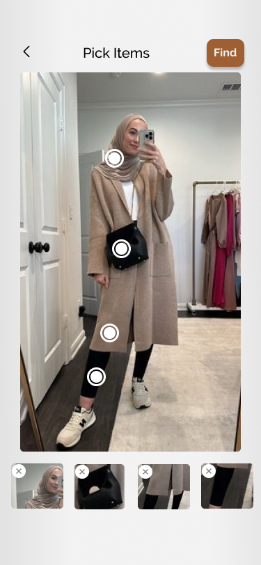 Screen design displayed in a mockup