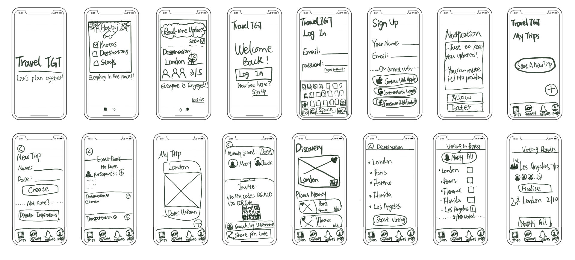 Mobile App Design: Travel TGT