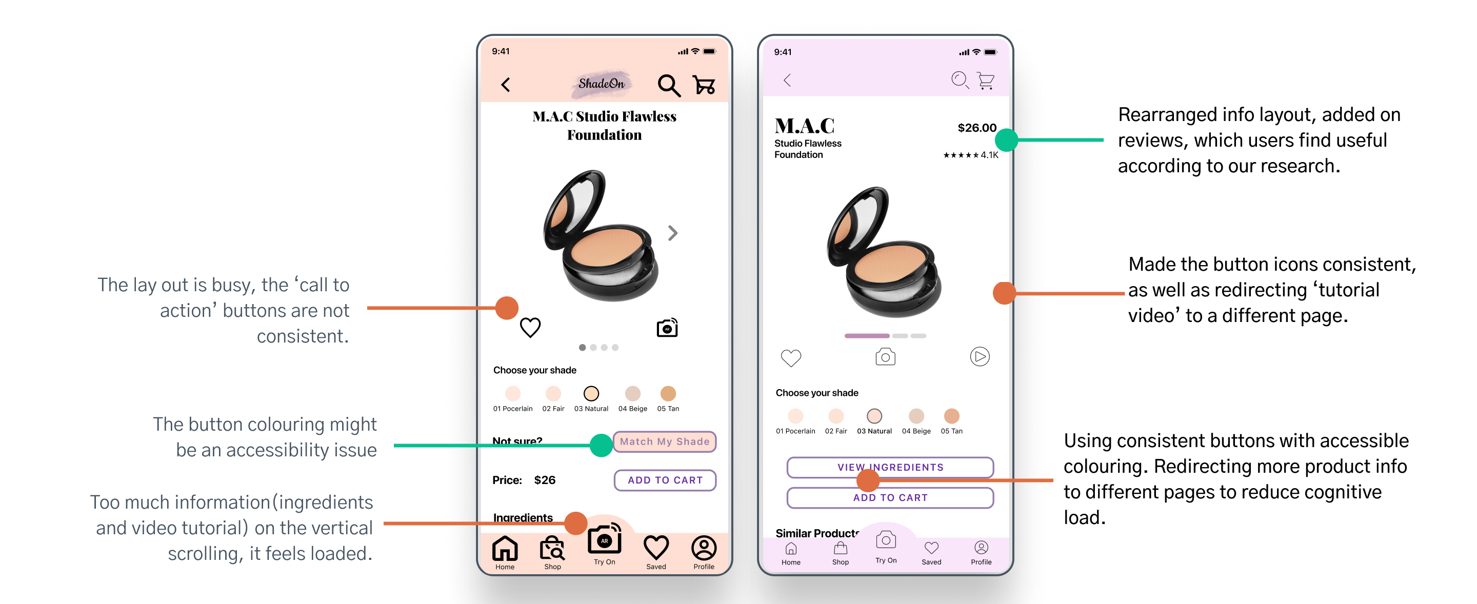Mobile App Design: ShadeOn