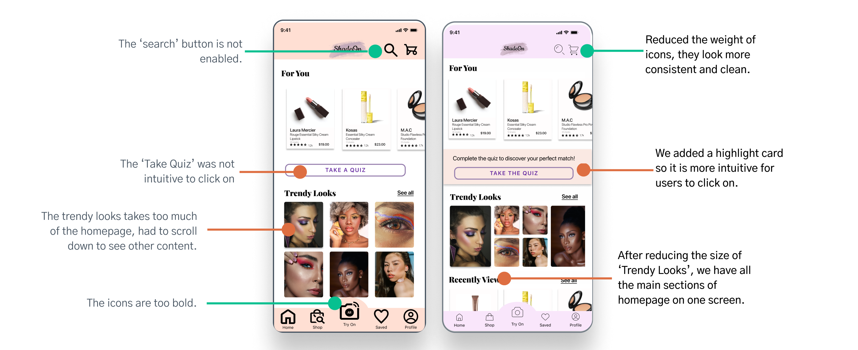 Mobile App Design: ShadeOn