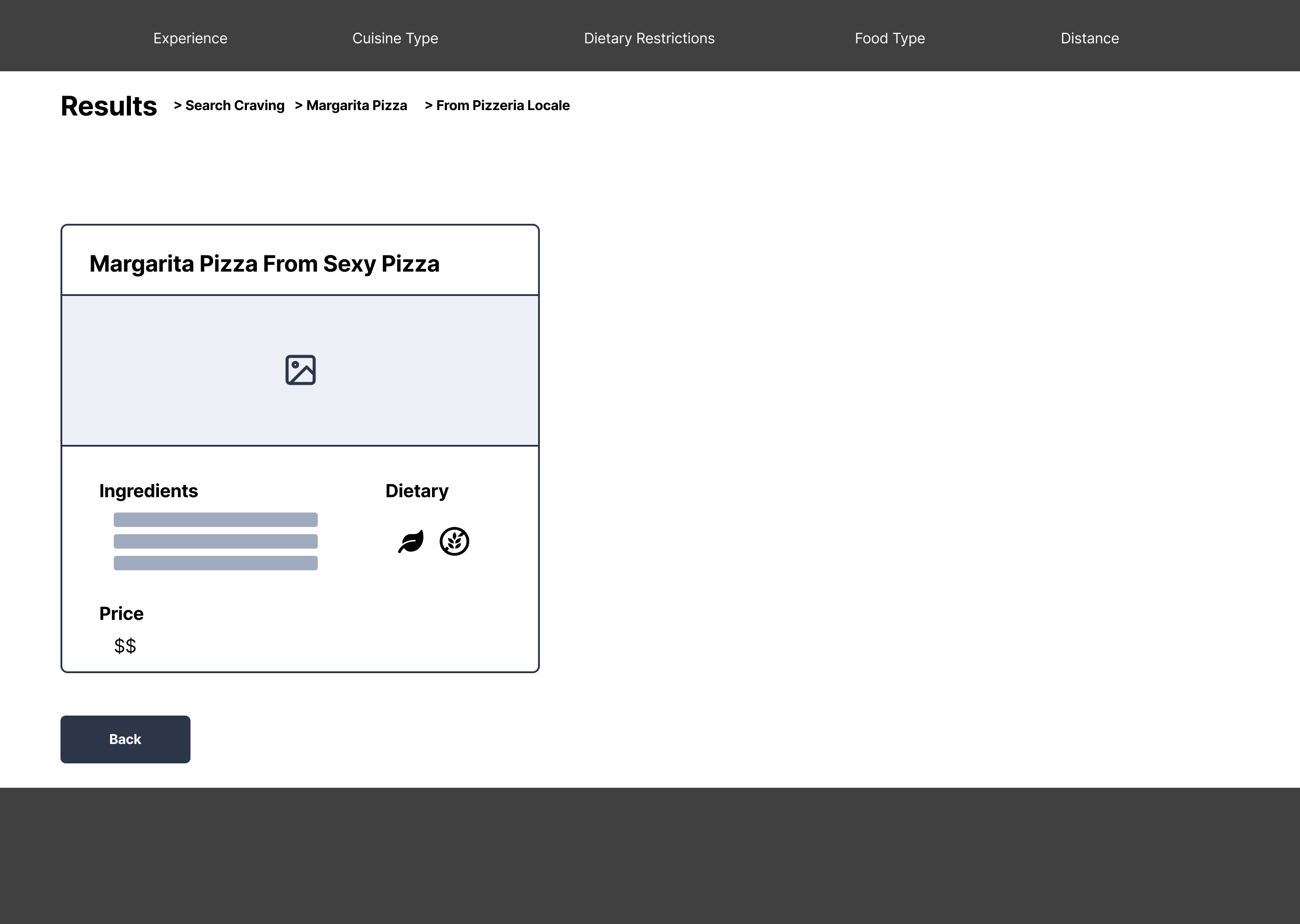 Screen design displayed in a mockup
