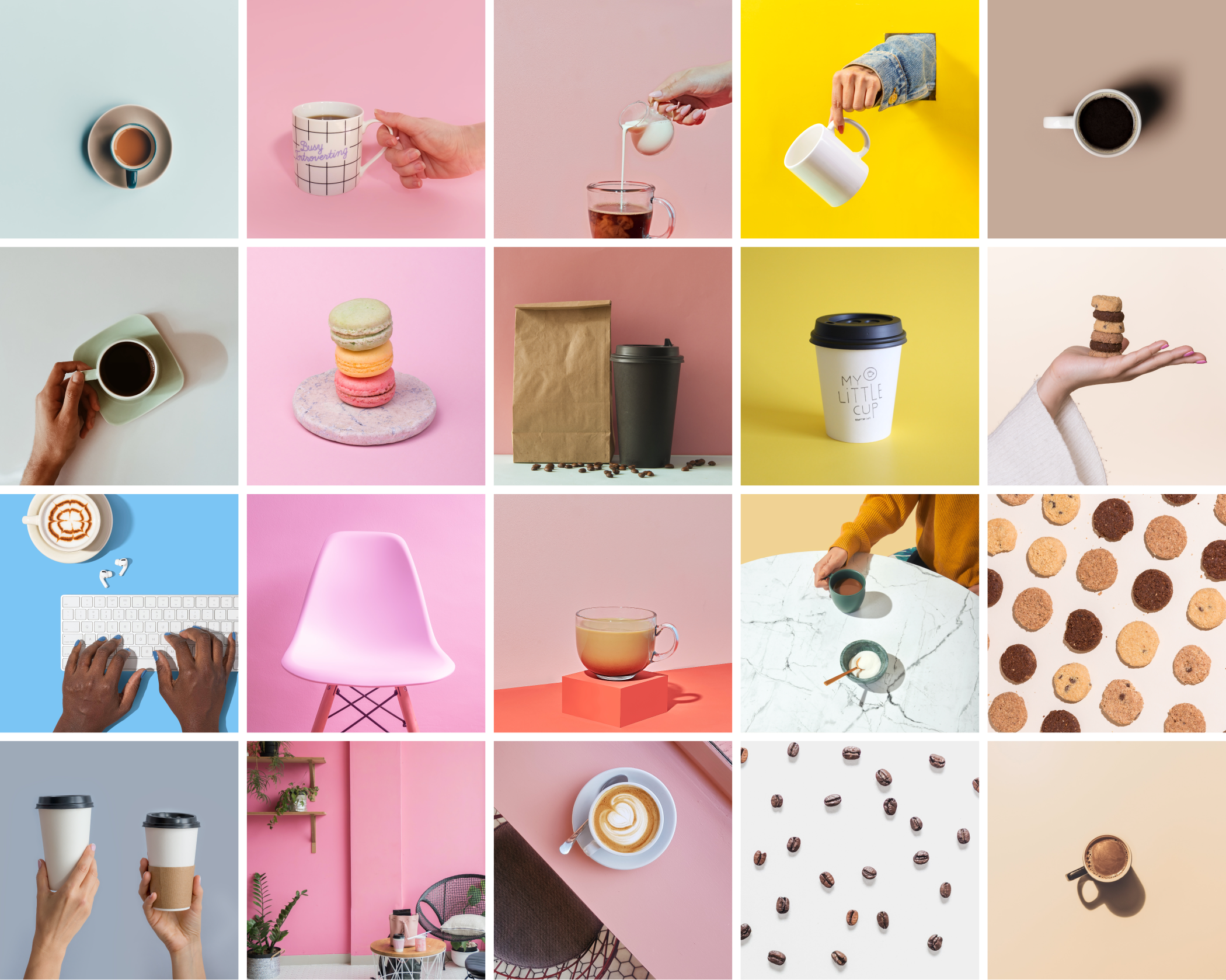Imagery examples from brand style guide