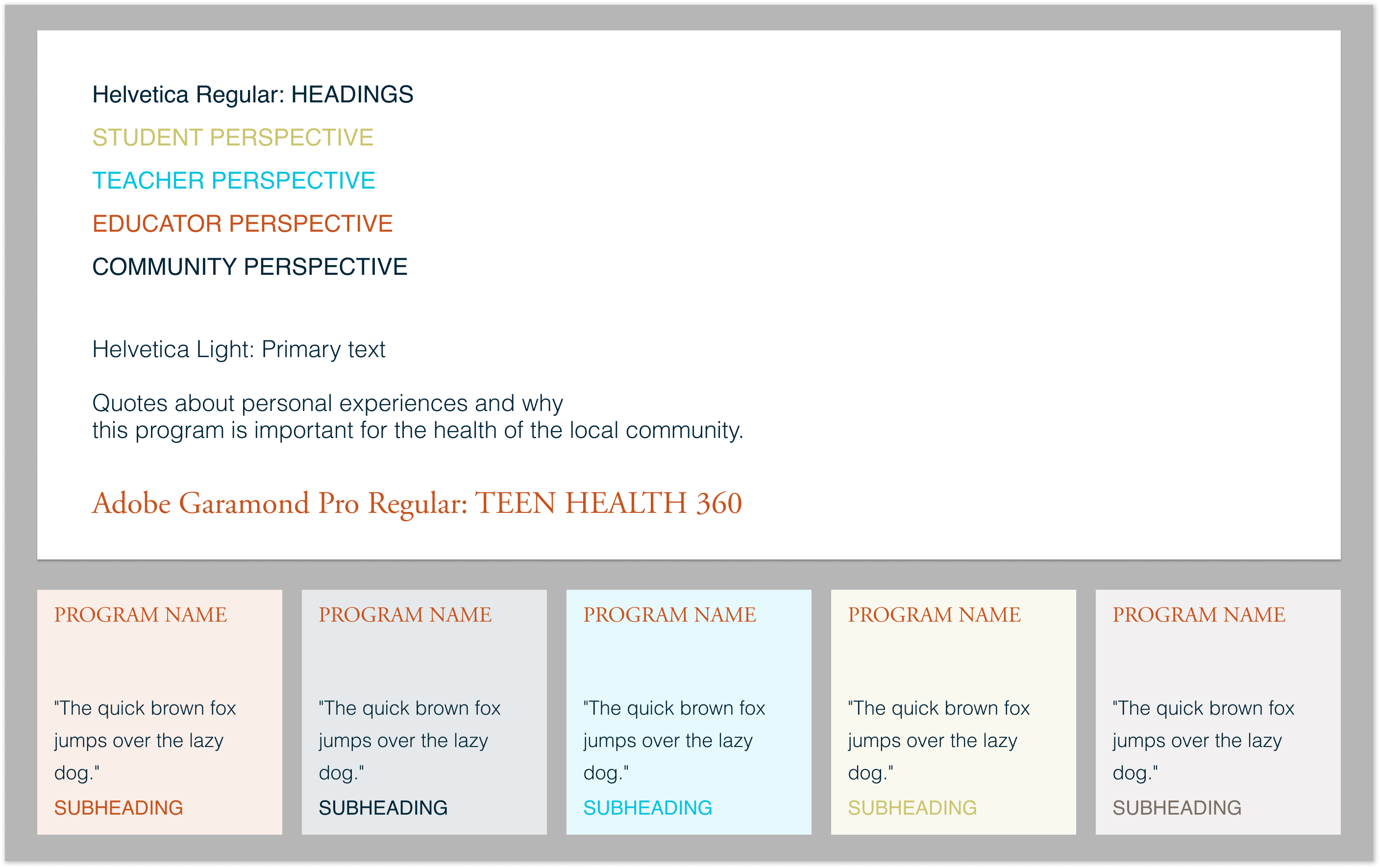 TEEN HEALTH 360・OPEN CALL RESULTS