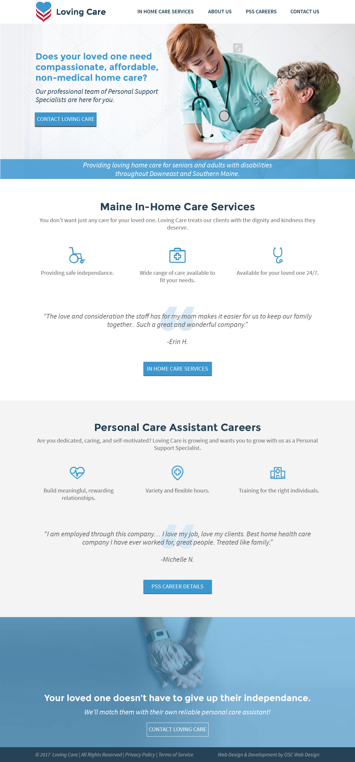 Loving Care UI Design