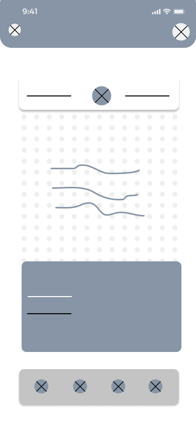Screen design displayed in a mockup