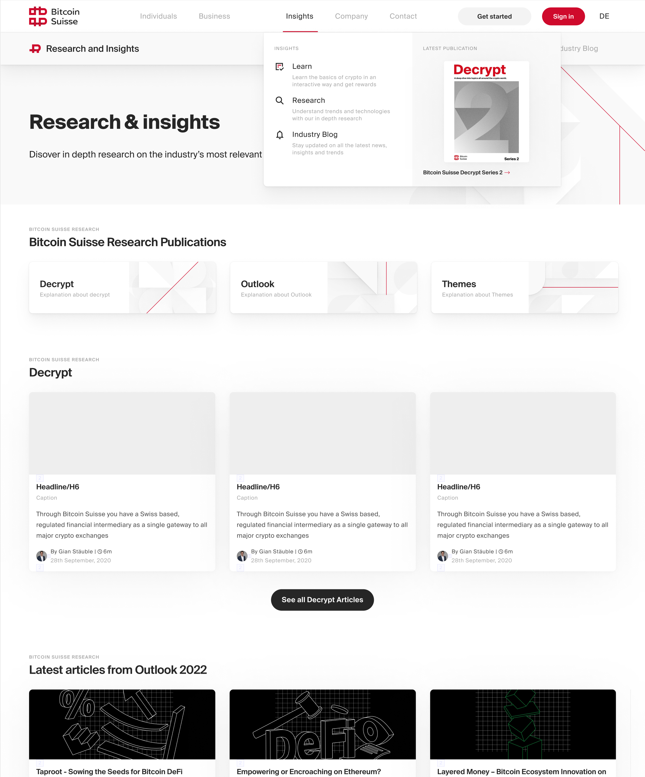 Bitcoin Suisse Research