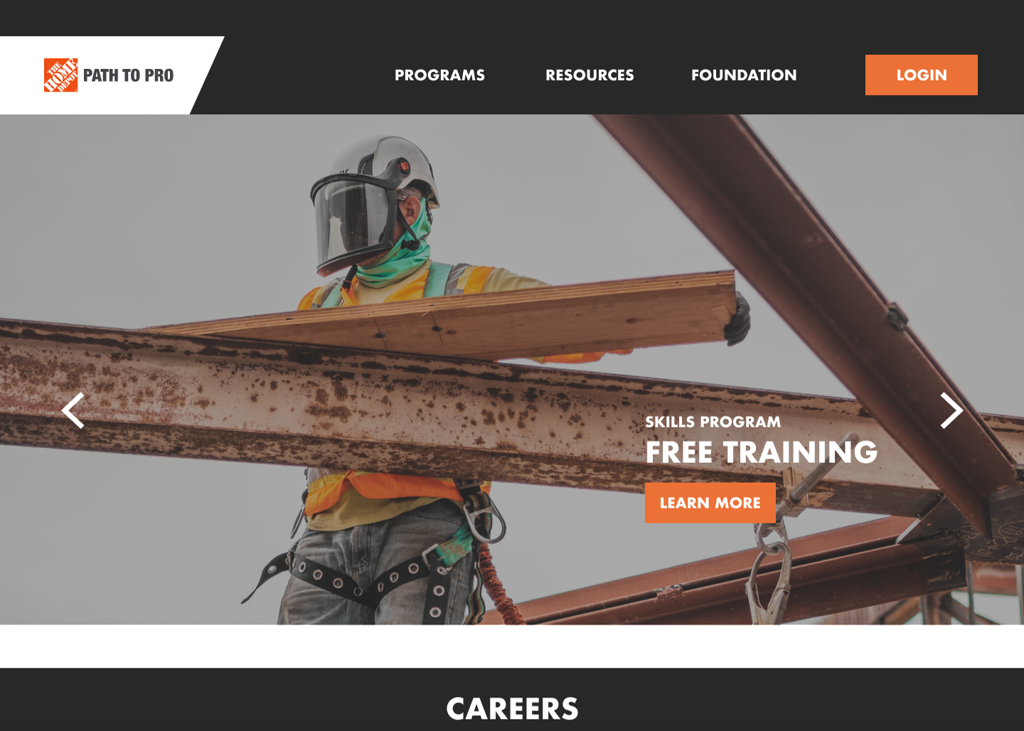 Path to Pro Website Redesign