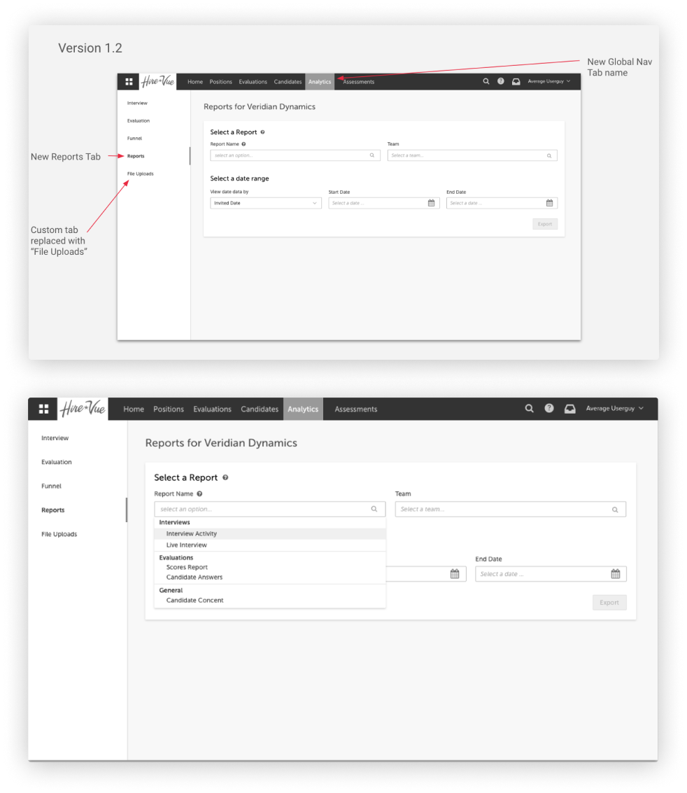 HireVue Analytics: Data Exports