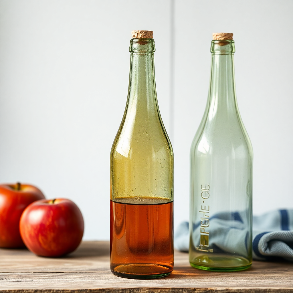 apple cider bottles rustic artisanal traditional glass